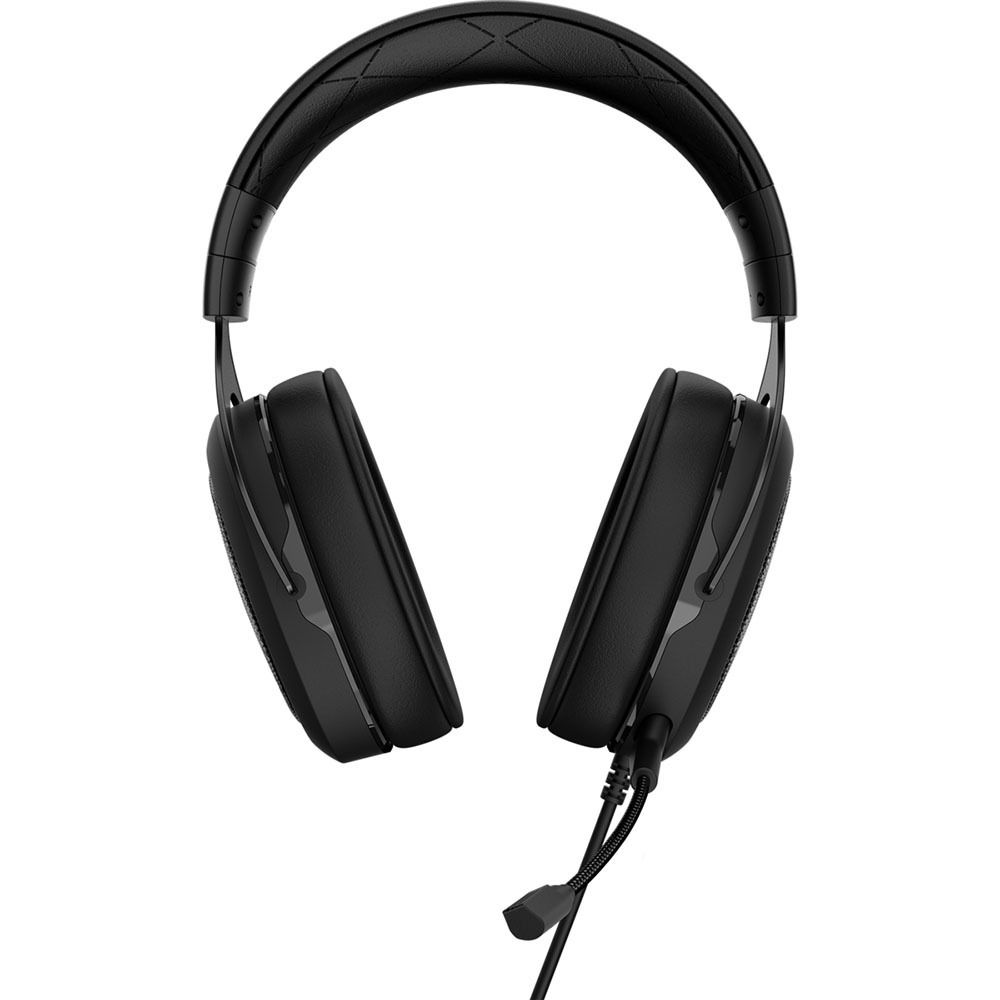 Уцененный товар Наушники с микрофоном и звуковая карта игровые Corsair HS60 Surround Gaming Headset Carbon (черный, 20-20000 Гц, 106дБ, 32 Om, 2.0 м,