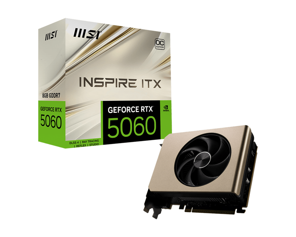 Видеокарта MSI GeForce RTX 5060 8G INSPIRE ITX OC