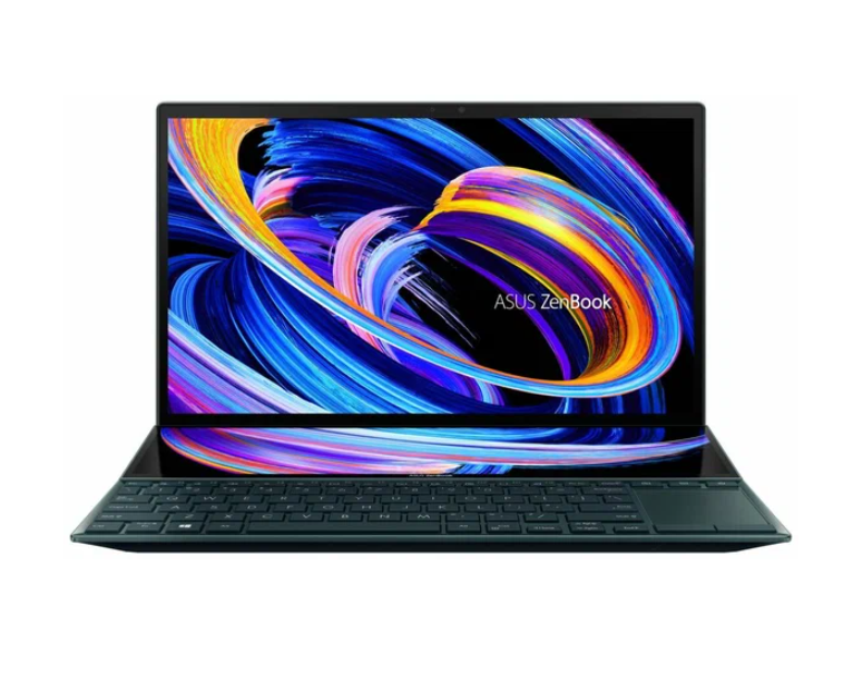 Ноутбук ASUS ZenBook Duo 14 UX482EGR-HY366W 14" IPS 1920x1080 Touch, Intel Core i5 1155G7 2.9GHz, 16Gb RAM, 512Gb SSD, NVIDIA GeForce MX450-2Gb, W11, синий (90NB0S51-M001F0) 