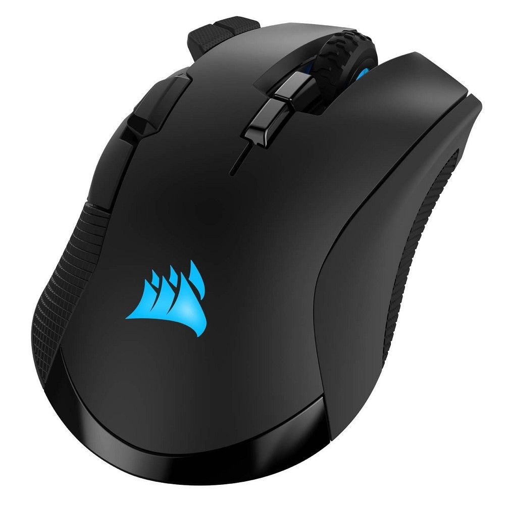 Уцененный товар Мышь беспроводная игровая Corsair IRONCLAW RGB WIRELESS Gaming Mouse (черный, USB, оптика, Pixart PMW3391, 18000 dpi, переключатели Om