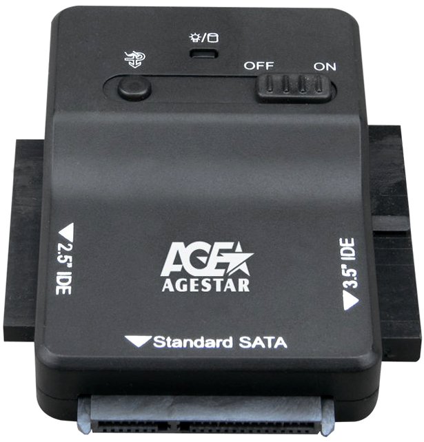 Адаптер для HDD AgeStar 3FBCP1 (USB3.0 2.5" SSD + 2.5"/3.5"IDE+2.5"/3.5"SATA)