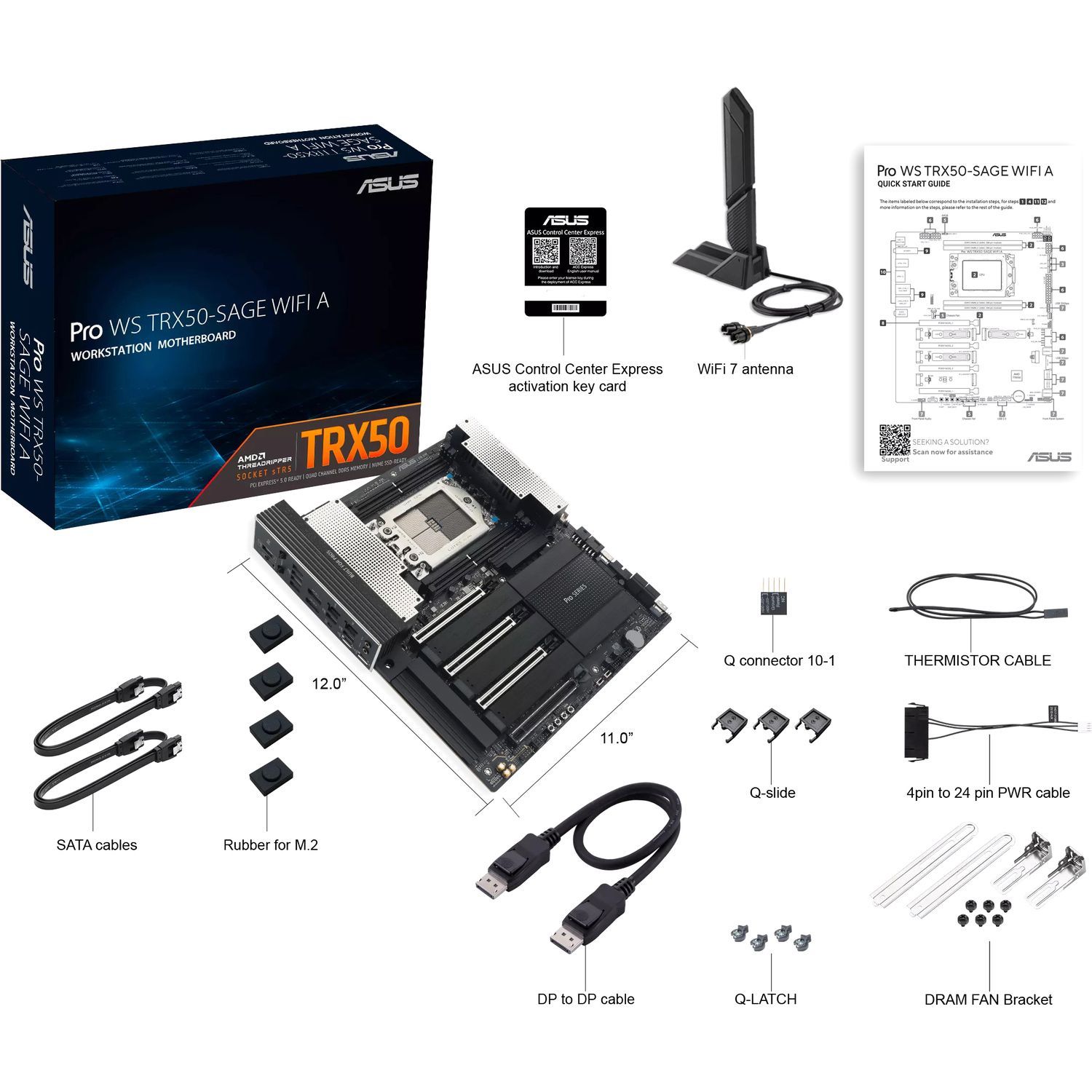 Материнская плата ASUS PRO WS TRX50-SAGE WIFI A (90MB1LE0-M0EAY0)