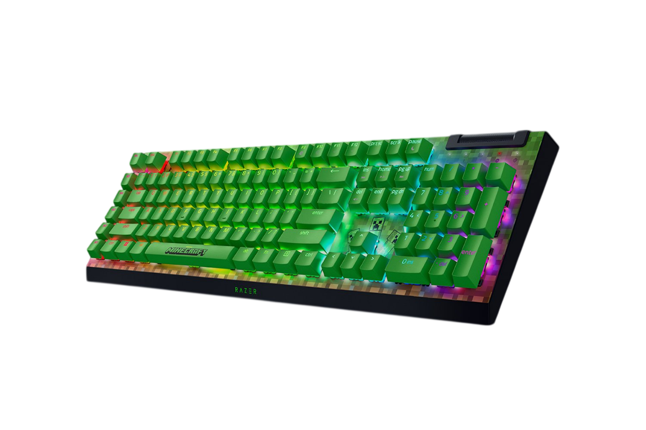 Игровая клавиатура Razer BlackWidow V4 X (Green Switch) - Minecraft Ed. - US Layout Razer BlackWidow V4 X