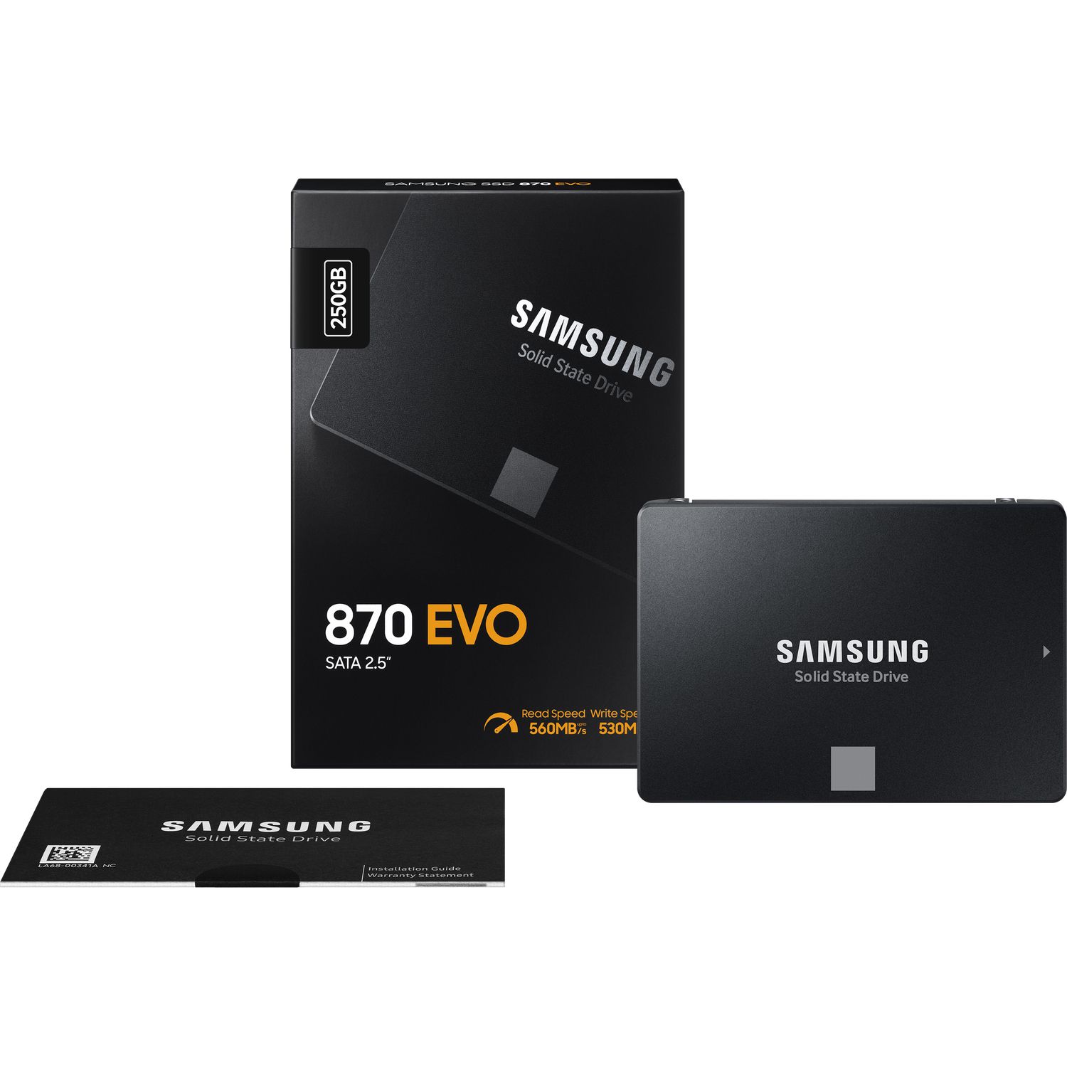 Твердотельные накопители Samsung 870 EVO 250GB (MZ-77E250BW)