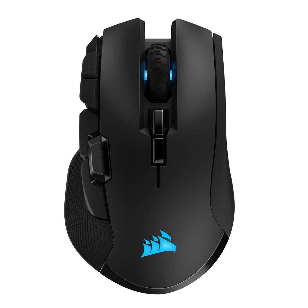 Уцененный товар Мышь беспроводная игровая Corsair IRONCLAW RGB WIRELESS Gaming Mouse (черный, USB, оптика, Pixart PMW3391, 18000 dpi, переключатели Om