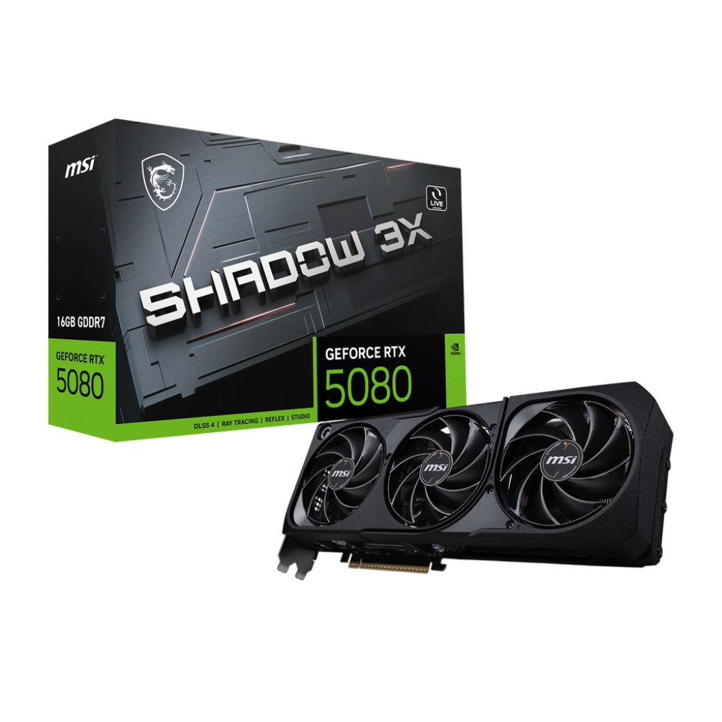 Видеокарта MSI GeForce RTX 5080 16G SHADOW 3X