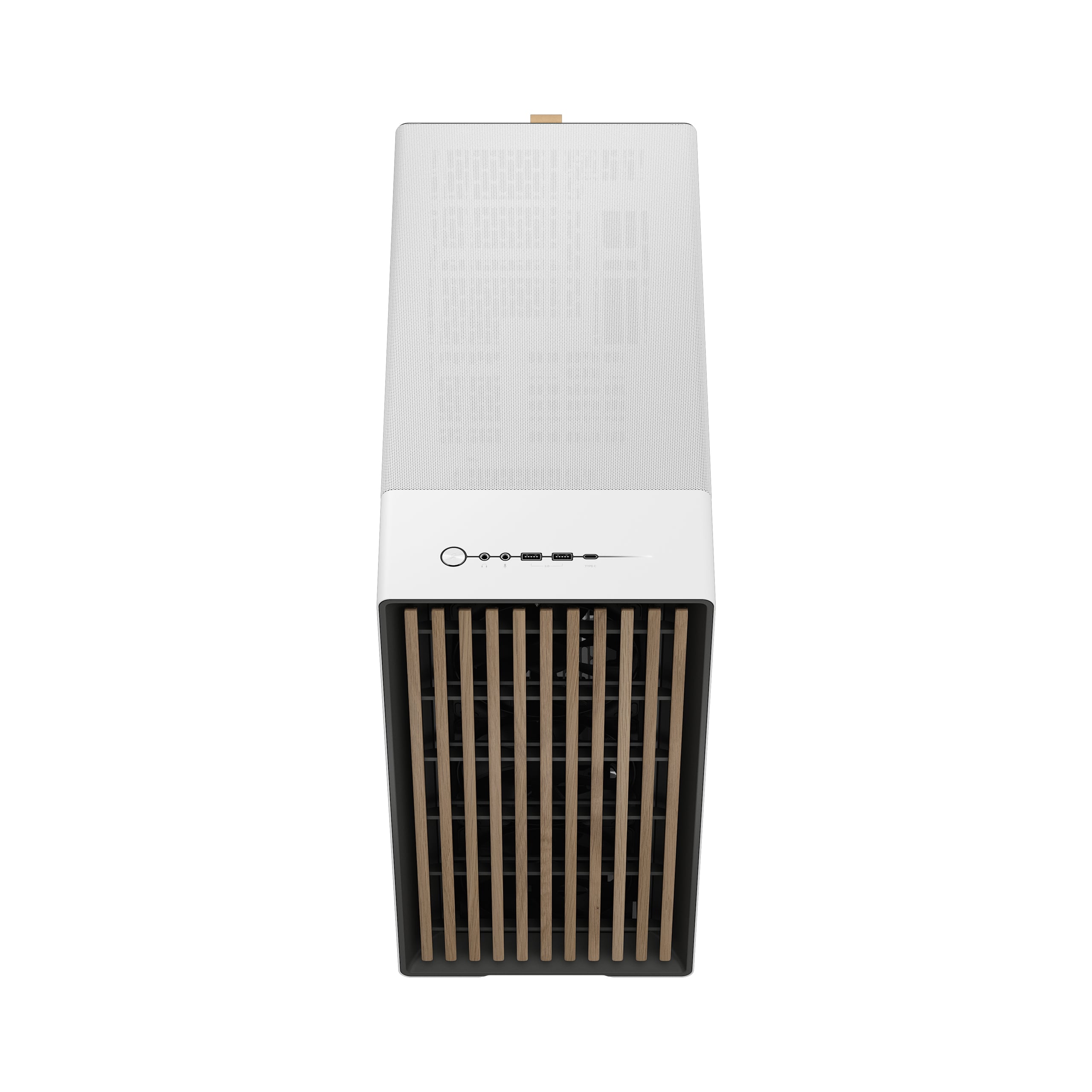 Корпус ПК без блока питания Fractal Design North XL RC Chalk TG Clear White