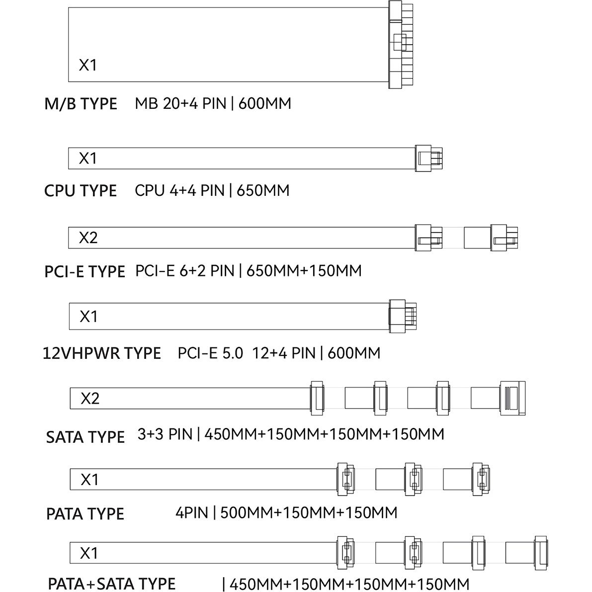 Блок питания 1000W Thermalright TR-TP 1000-W